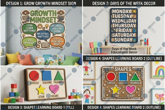 Download Educational Room Decor SVG Bundle - Educational Collection
