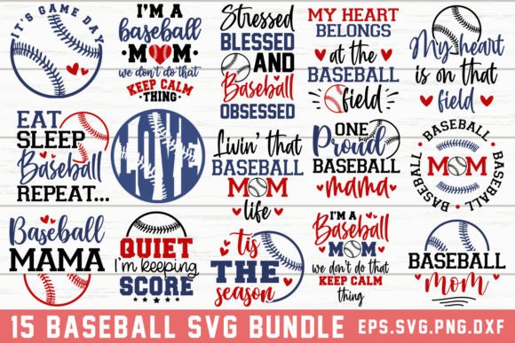 Download Baseball Mom Quotes SVG Bundle, Cricut - Quote Collection