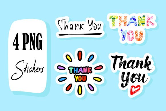 Download Thank You Quote Printable Sticker Bundle - Quote Collection