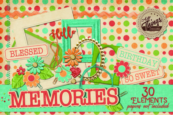 Download Memories Scrapbook Elements - Scrapbook Collection