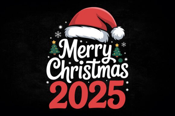 Download Merry Christmas 2025 SVG T-shirt Design - Shirt Collection