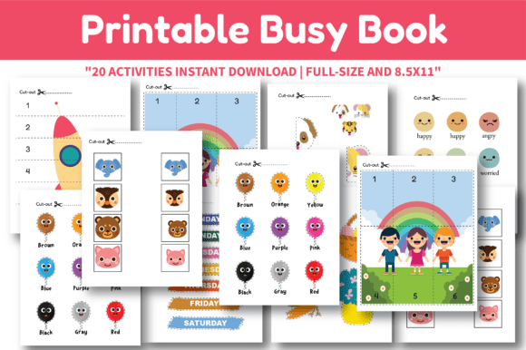Download Educational Printable Busy Book - Educational Collection