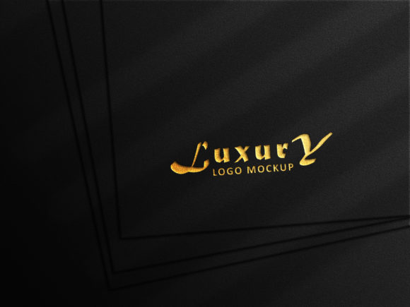 Download Gold Foiled Luxury Logo Mockup - Logo Collection
