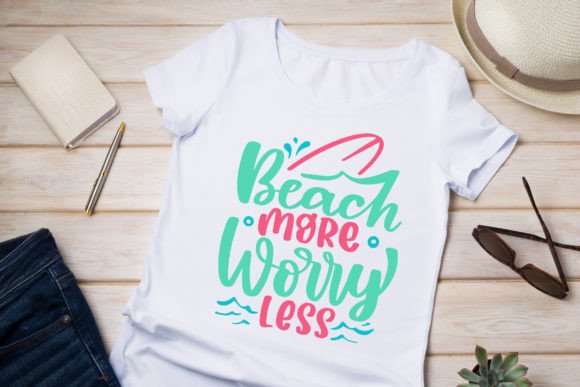 Download Summer SVG Quotes Beach More Worry Less - Quote Collection