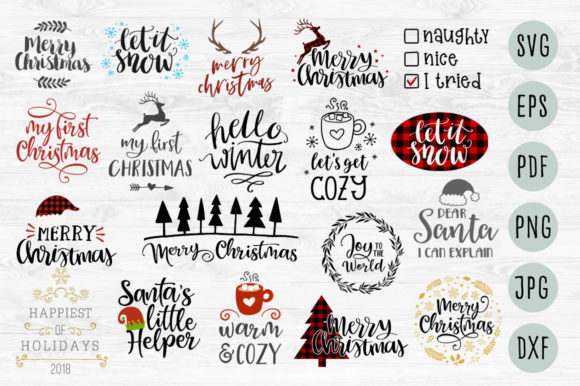 Download Christmas Quotes Colorful Svg Bundle - Quote Collection