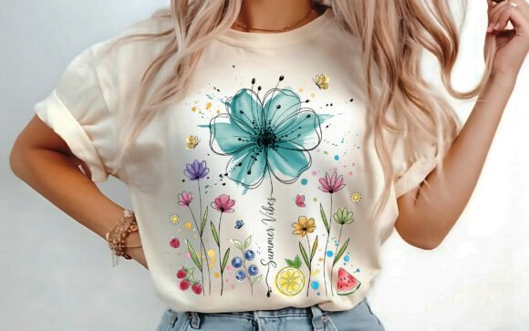 Download Boho Floral Summer Vibes Time Shirt PNG - Shirt Collection